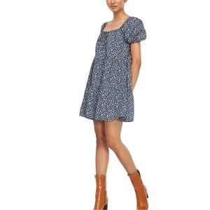 NEW Lacausa Playa Mini Dress Blue Magic Mushroom Size Small Anthropologie